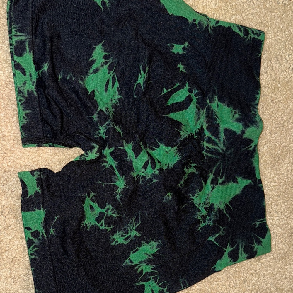 Green and Black Men's Shorts